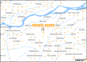 map of Nawān Lahore