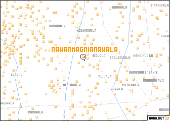 map of Nawān Magniānawāla