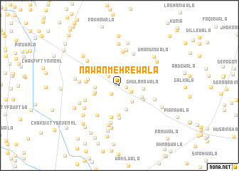 map of Nawān Mehrewāla