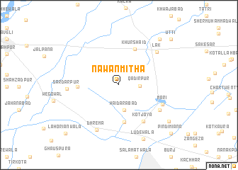 map of Nawān Mitha