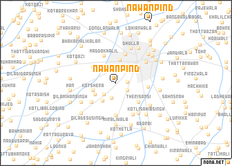 map of Nawānpind