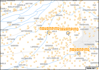 map of Nawānpind