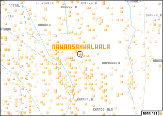 map of Nawān Sahwalwāla