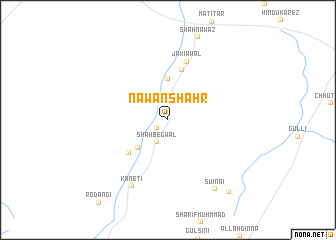 map of Nawān Shahr