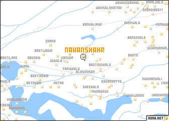 map of Nawān Shahr