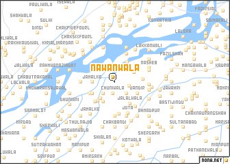 map of Nawānwāla