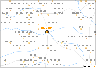 map of Nawaré