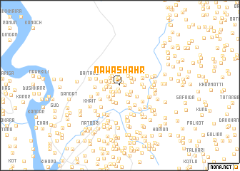 map of Nawāshahr