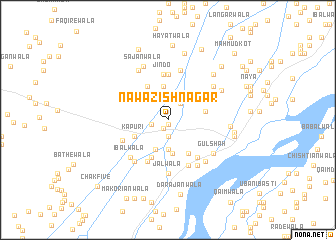 map of Nawāzish Nagar