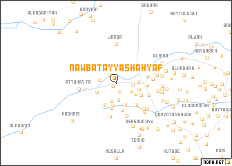 map of Nawbat ‘Ayyāsh Ahyaf