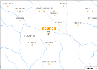 map of Nawfān