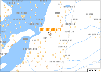 map of Nawīn Basti