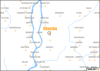 map of Nawkaw