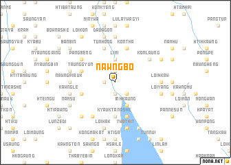 map of Nawngbo