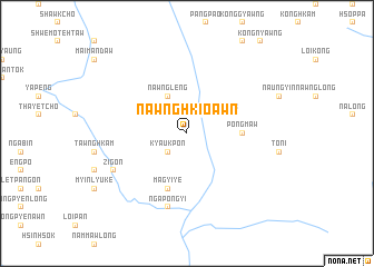 map of Nawnghkio-awn