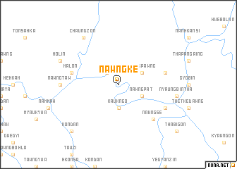 map of Nawngke