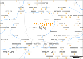 map of Nawng-yen