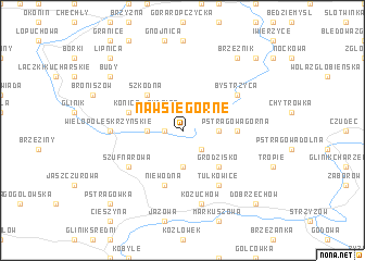 map of Nawsie Górne