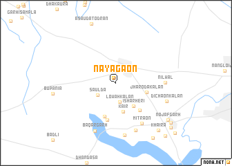 map of Nayāgaon
