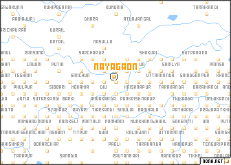 map of Nayāgaon