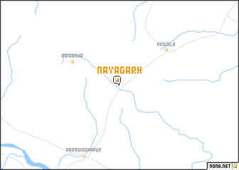 map of Nayāgarh