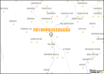 map of Nayam Poussougou