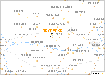 map of Naydënka