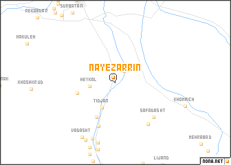 map of Nāy-e Zarrīn