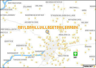 map of Naylor Mill Village Trailer Park