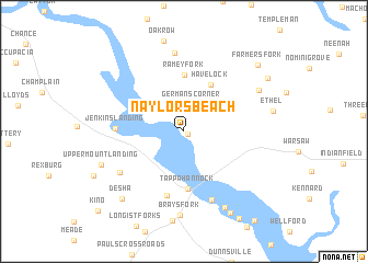 map of Naylors Beach