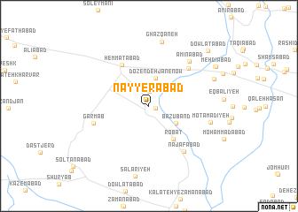 map of Nayyerābād