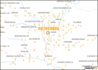 map of Naz̧arābād