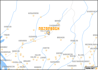 map of Nazar Bāgh