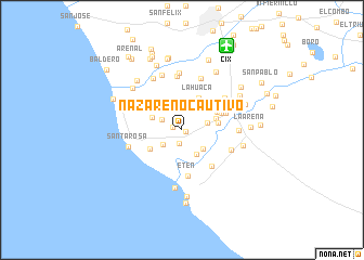 map of Nazareno Cautivo