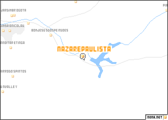 map of Nazaré Paulista