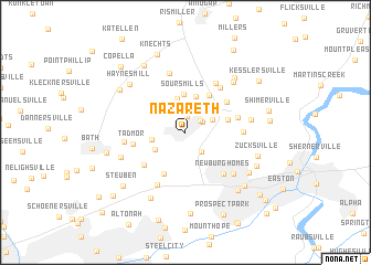 map of Nazareth