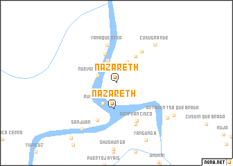 map of Nazareth