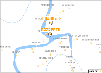 map of Nazareth