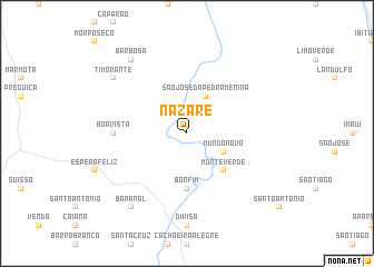 map of Nazaré