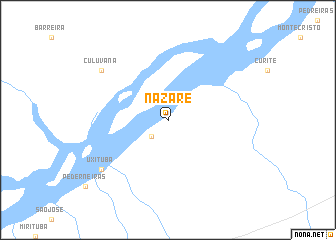 map of Nazaré