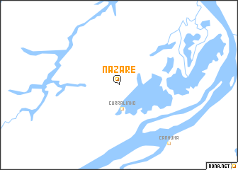 map of Nazaré