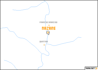 map of Nazaré