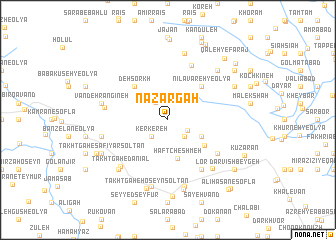 map of Naz̧argāh