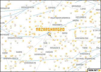 map of Nazar Ghāngro