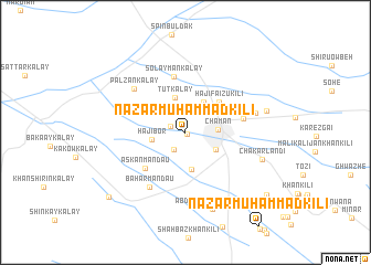 map of Nazar Muhammad Kili