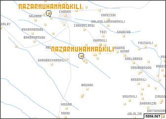 map of Nazar Muhammad Kili
