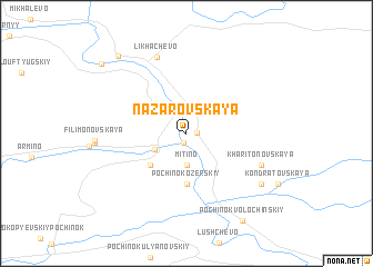 map of Nazarovskaya