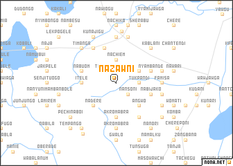 map of Nazawni