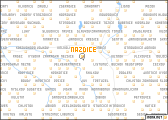 map of Nazdice