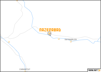 map of Nāz̧erābād